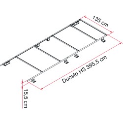 ROOF RAIL DUCATO H3 FIAMMA