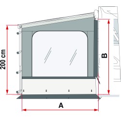 PAROI LATÉRALE SIDE W PRO CARAVANSTORE - FIAMMA