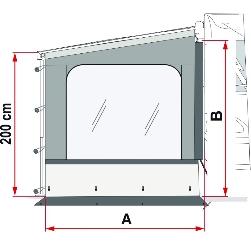PAROI LATÉRALE SIDE W PRO F45 VW T5 - FIAMMA