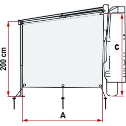 PAROI LATÉRALE SUN VIEW SIDE CARAVANSTORE - FIAMMA