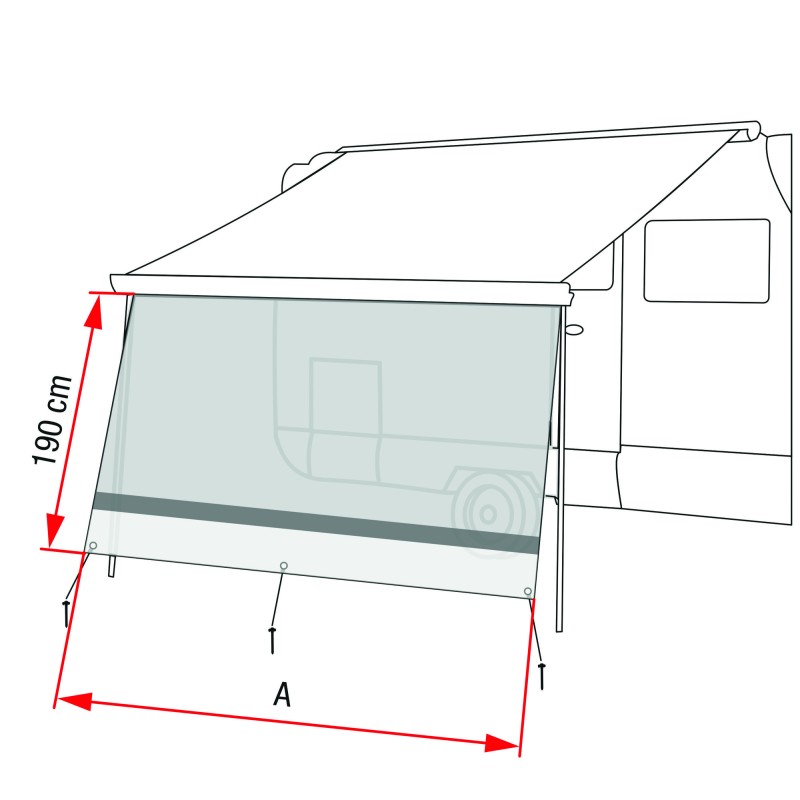 PAROI LATÉRALE SUN VIEW XL 325 - FIAMMA