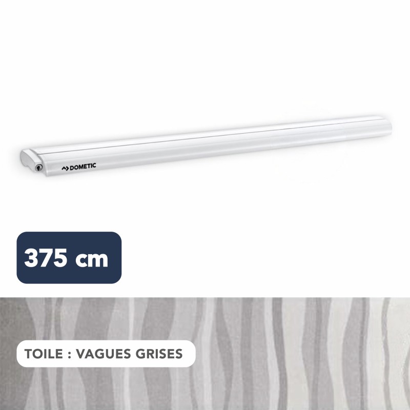 STORE PR2500 3,75 M BOÎTIER BLANC TOILE GRISE - DOMETIC