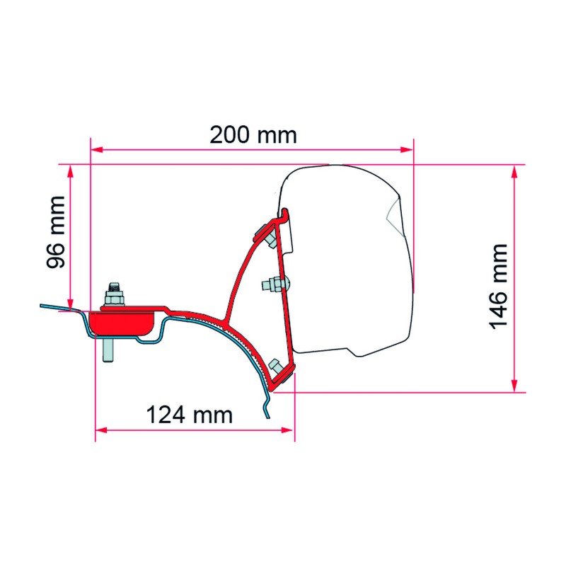 KIT VW T5/T6 TRANSPORTER/MULTIVAN DB (F43) - FIAMMA
