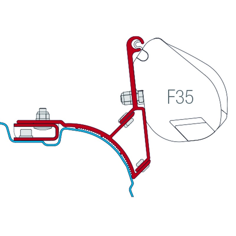 F35 KIT VW T5 MULTIVAN TRANSPORTEUR UK - FIAMMA