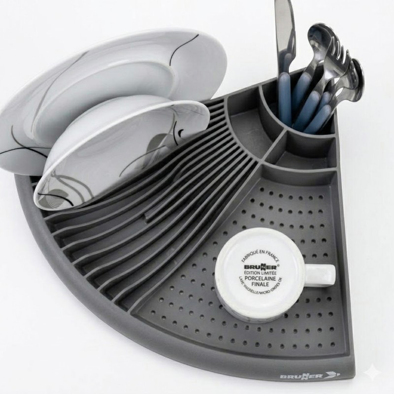 EGOUTTOIR A VAISSELLE D'ANGLE DRIPDISH 90 BRUNNER