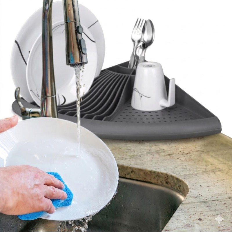 EGOUTTOIR A VAISSELLE D'ANGLE DRIPDISH 90 BRUNNER