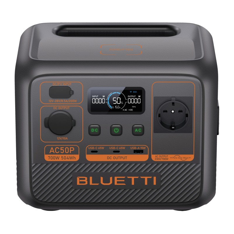 STATION D'ENERGIE PORTABLE AC50P 700 W / 504 Wh BLUETTI