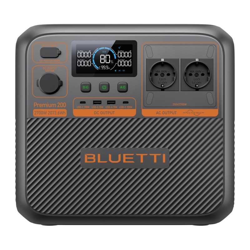 STATION D'ENERGIE PORTABLE PREMIUM 200 V2 2700 W / 2073,6 Wh BLUETTI