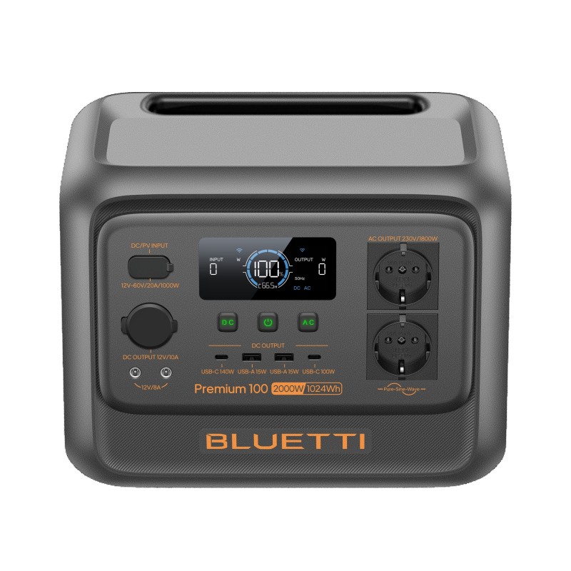 PREMIUM 100 V2 - 2 000 W / 1 024 Wh - STATION D'ENERGIE BLUETTI