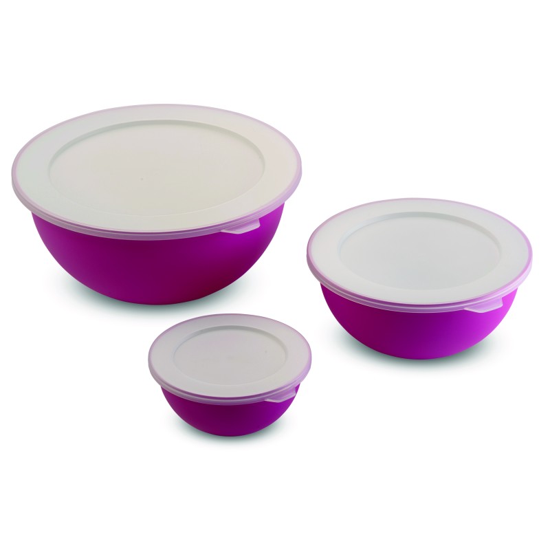 SET 3 SALADIERS SANALIVING AVEC COUVERCLES 
