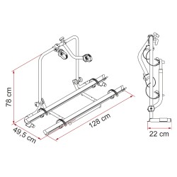 PORTE VELO GARAGE PLUS EMBOUTS NOIRS - FIAMMA
