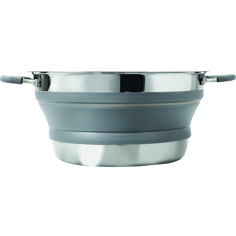 SET CUISINE PLIABLE VOLCANO FOLD-AWAY 4 PIECES SILICONE ET ACIER BRUNNER