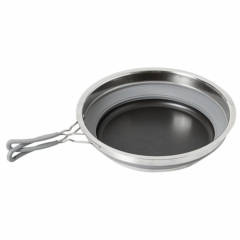 SET CUISINE PLIABLE VOLCANO FOLD-AWAY 4 PIECES SILICONE ET ACIER BRUNNER