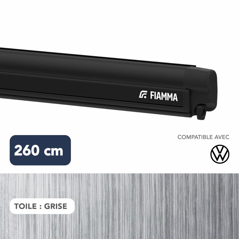 STORE F45S VW T5 T6 CALIFORNIA BOITIER NOIR TOILE GRISE 260 - FIAMMA