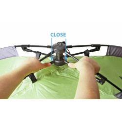 TENTE IGLOO STRATO 2 AUTOMATIQUE VERT ET GRIS 2 PERSONNES BRUNNER