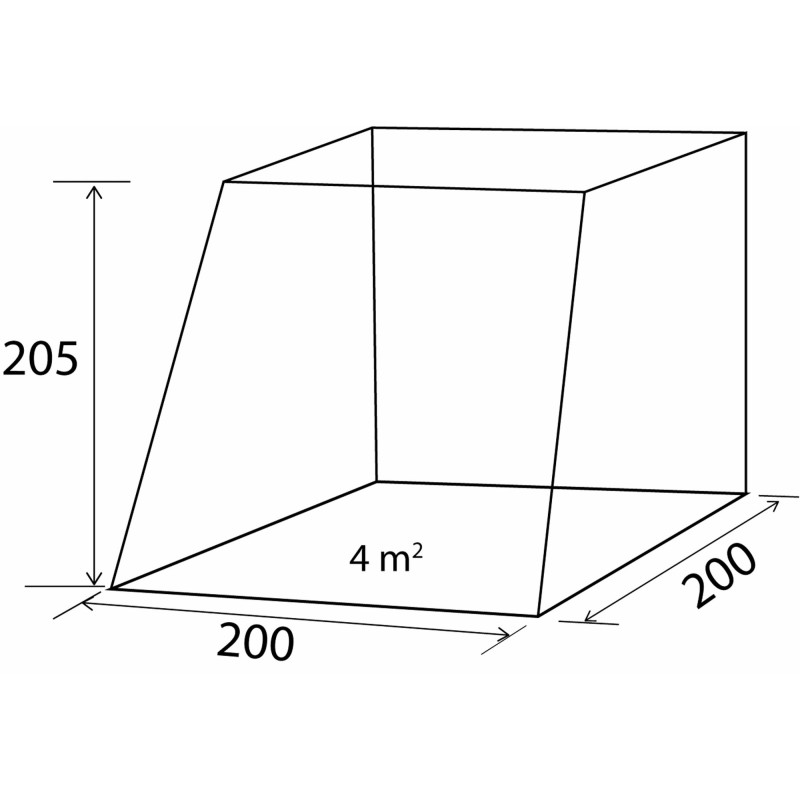 AUVENT POUR HAYON COMET VW T5/T6 200 X 200 X 205 CM GRIS ET BLEU  BRUNNER