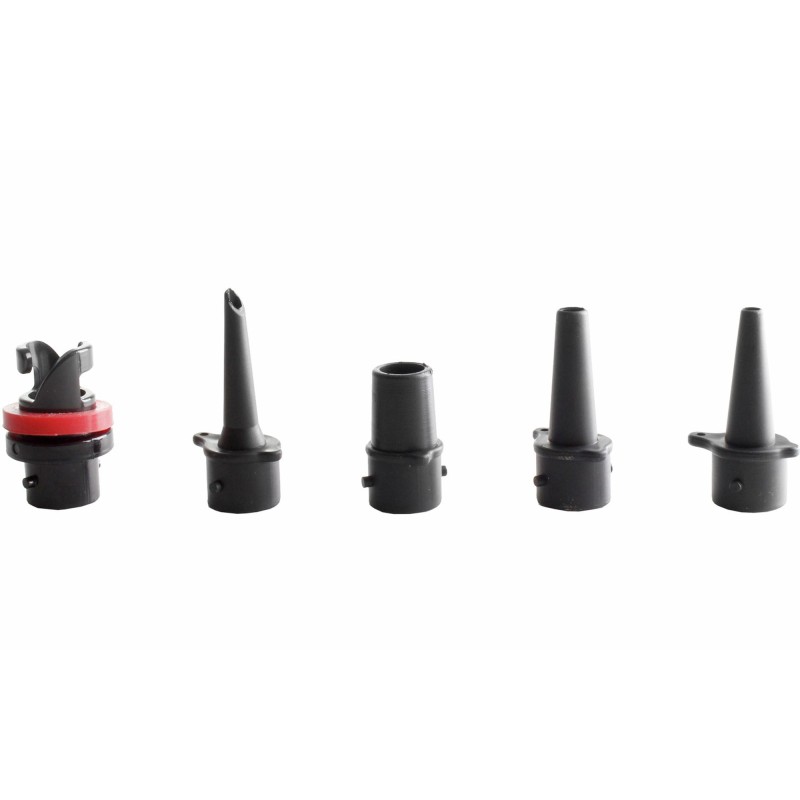POMPE DE GONFLAGE MANUELLE WHISPER ALU AVEC 4 EMBOUTS ET NANOMETRE BRUNNER