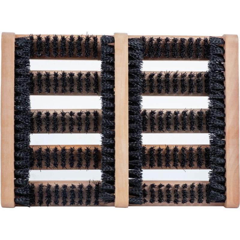 TAPIS BROSSE ZERBY 36 X 27 CM CADRE BOIS BRUNNER