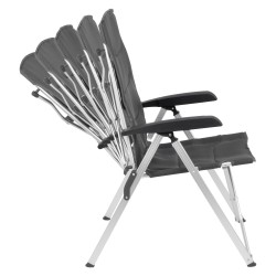 FAUTEUIL 3D DYNAFOLD RECLINER GRIS FONCE BRUNNER