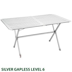 TABLE PLIANTE SILVER GAPLESS LEVEL PLAN ENROULABLE BRUNNER