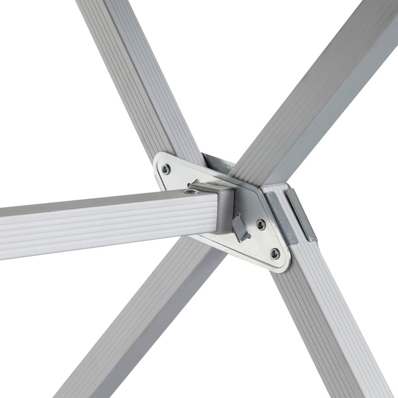 TABLE PLIANTE SILVER GAPLESS LEVEL PLAN ENROULABLE BRUNNER