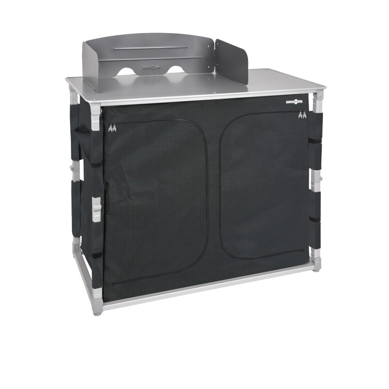 MEUBLE DE CUISINE 4 ETAGERES PARE-FEU NOIR AZABACHE DAILY CT - BRUNNER
