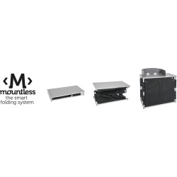 MEUBLE DE CUISINE 4 ETAGERES PARE-FEU NOIR AZABACHE DAILY CT - BRUNNER