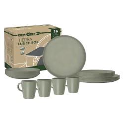 PACK VAISSELLE ECOLOGIQUE LUNCH BOX TIERRA FOREST 16 PIECES BRUNNER