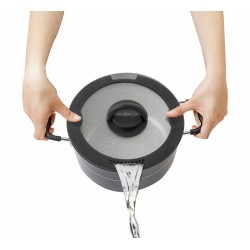 COUVERCLE PASSOIRE EN VERRE ET SILICONE COVERY BRUNNER