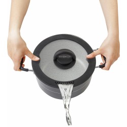 COUVERCLE PASSOIRE EN VERRE ET SILICONE COVERY BRUNNER