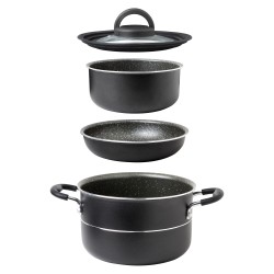 COUVERCLE UNIVERSEL EN VERRE ET SILICONE COVERY TRIO BRUNNER