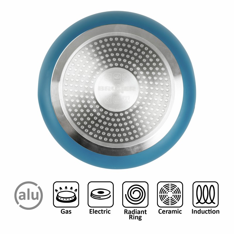 POPOTE CAREZZA MAGNET Ø 22 CM BLEU 7 PIECES BRUNNER