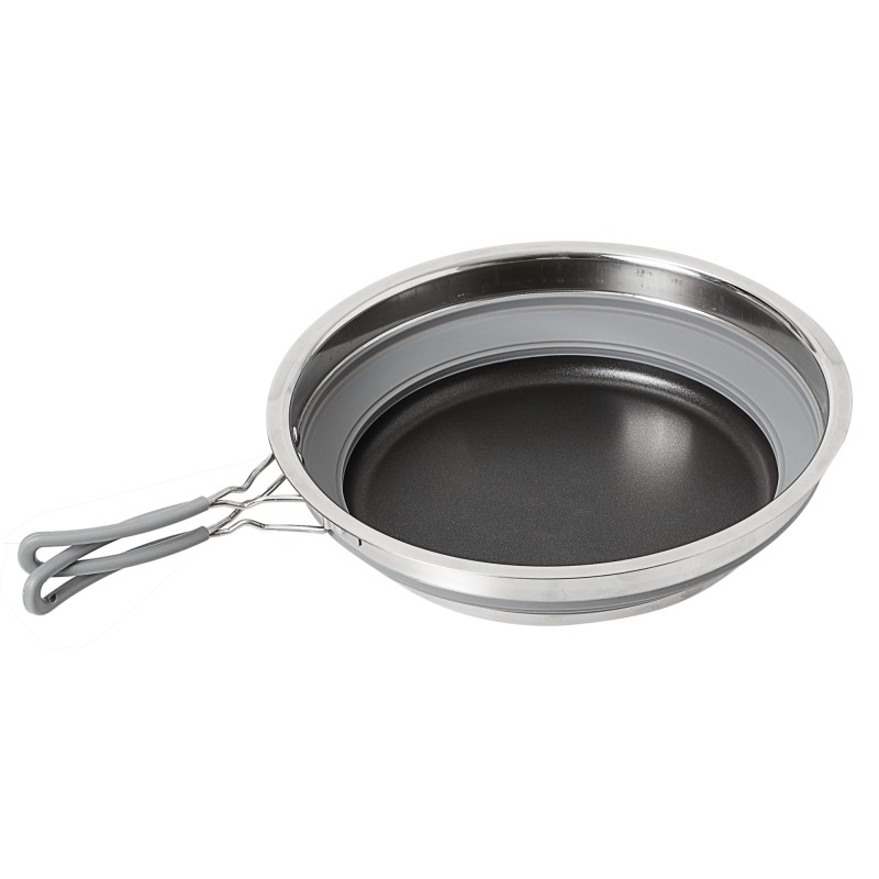 POELE PLIABLE VOLCANO FOLD-AWAY EN SILICONE ET INOX Ø 24 CM BRUNNER