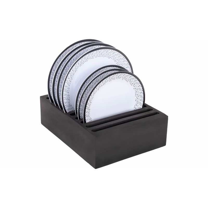 SUPPORT DE RANGEMENT EN MOUSSE SALVAR - 10 ASSIETTES BRUNNER
