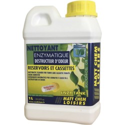 NETTOYANT ENZYMATIQUE DESTRUCTEUR D'ODEUR 1L RESERVOIR ET CASSETTE - MATT CHEM