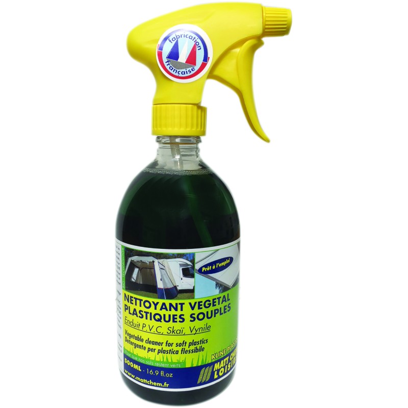 NETTOYANT VEGETAL POUR PLASTIQUE SOUPLE SPRAY 500 ML - MATT CHEM