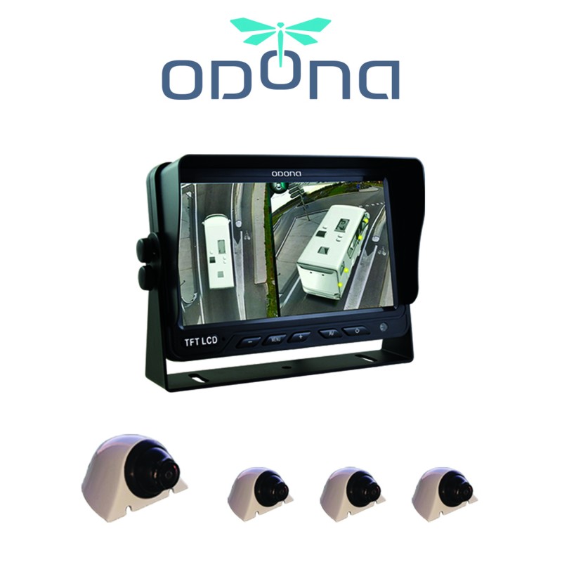 CAMERA VIEW 360° ODONA + MONITEUR 7 POUCES BLANC