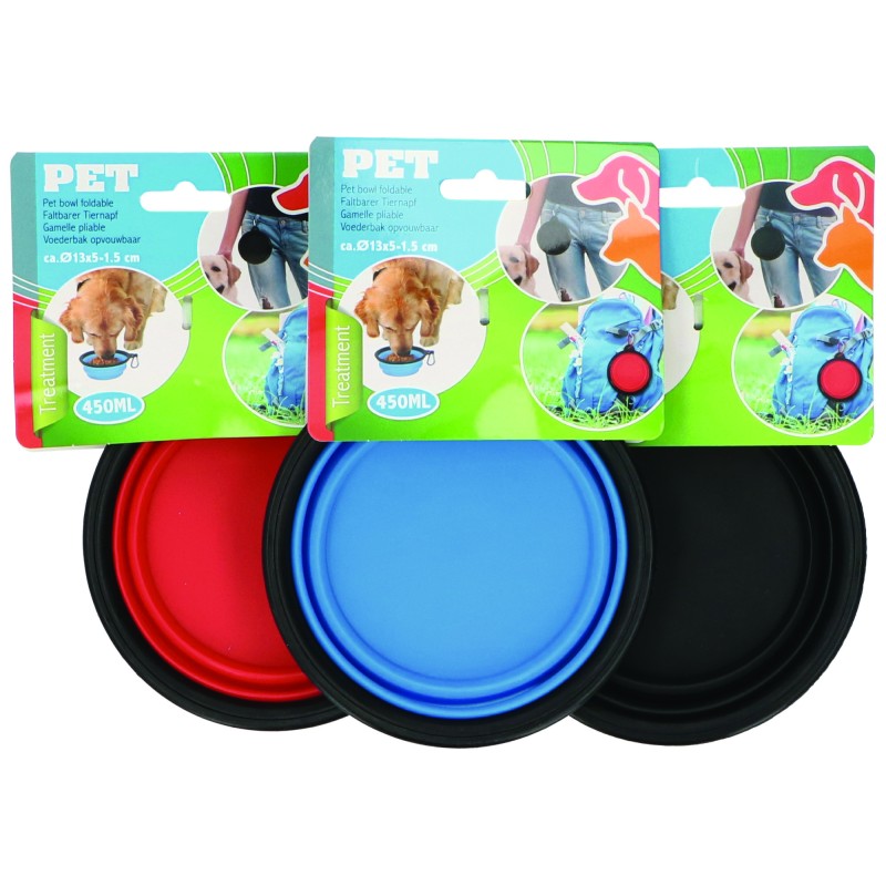 GAMELLE PLIABLE POUR ANIMAUX DIAMETRE 13 CM - PET