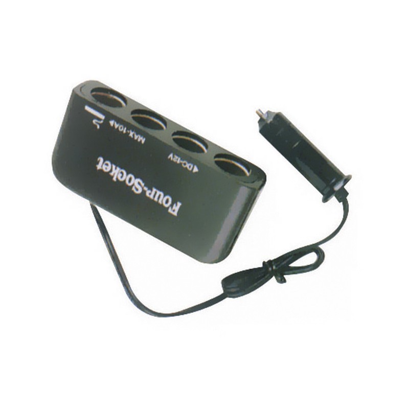 MULTIPRISE 12V 4X20 + ALLUME CIGARE CONTROLE BATTERIE