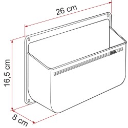 RANGEMENT FIAMMA RANGE TOUT POCKET L - BLANC