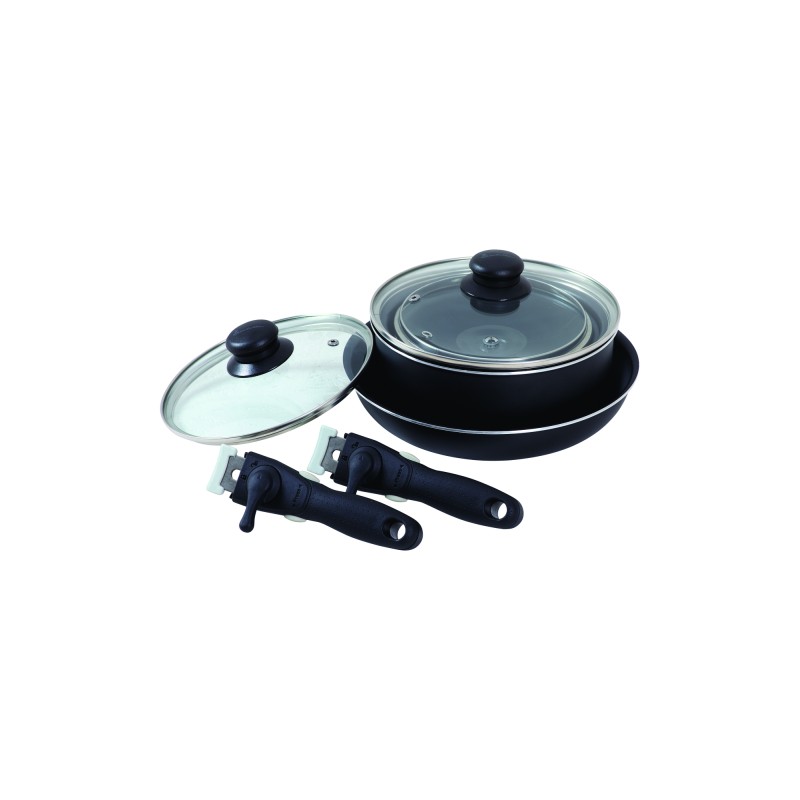 SET DE 3 CASSEROLES ET 1 POELE EMPILABLES ISABELLA