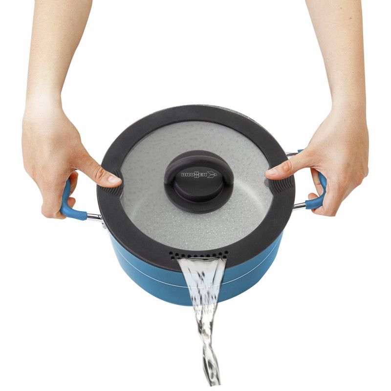 POPOTE CAREZZA MAGNET Ø 24 CM BLEU 7 PIECES BRUNNER