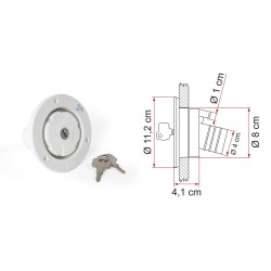 COUPELLE DE REMPLISSAGE RÉSERVOIR À EAU BLANCHE 40 MM - FIAMMA