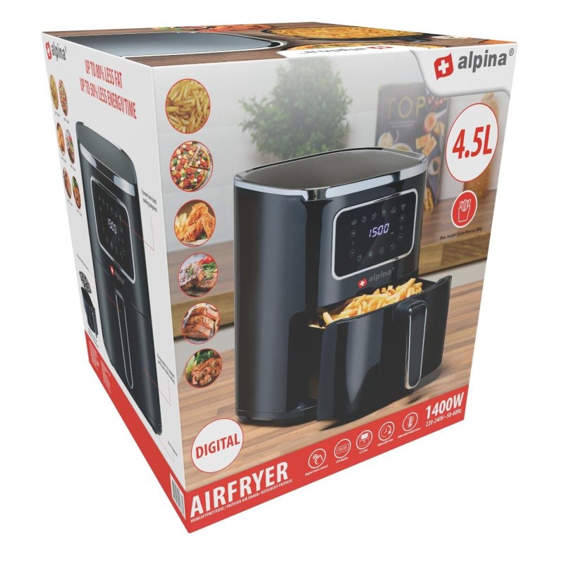 AIRFRYER 4,5L 1450W avec écran tactile numérique