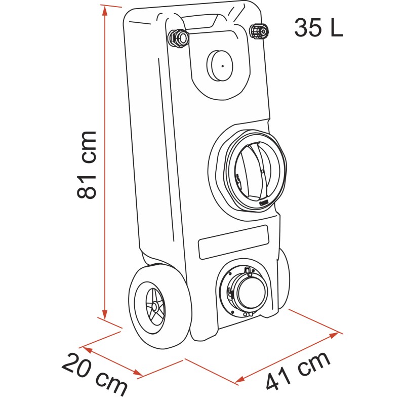 RÉSERVOIR EAUX USEES ROLL TANK 40W - FIAMMA