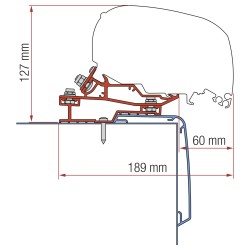 ADAPTATEUR RAPIDO C LINE 450 F65/F80 - FIAMMA