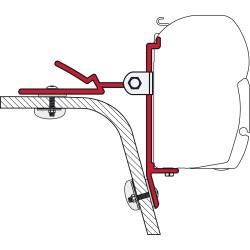 ETRIER MODULAIRE 8 CM U - FIAMMA