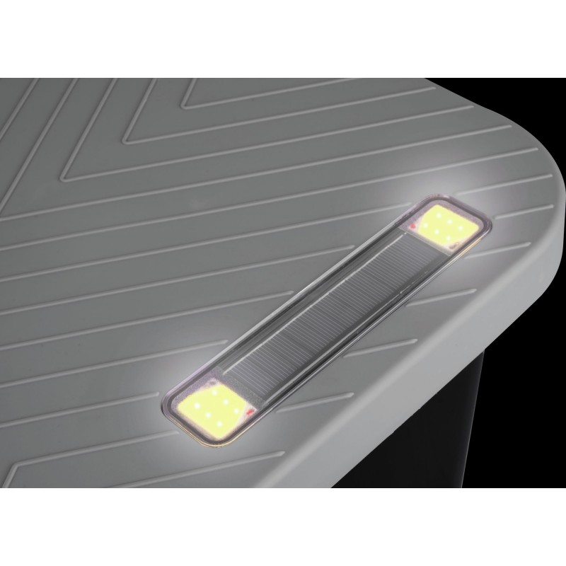 MARCHEPIED COFFRE ETANCHE AVEC ECLAIRAGE BOXSTEP GRIS BRUNNER