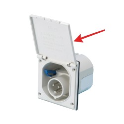 COUVERCLE DE REMPLACEMENT BLANC 105 X 105 MM