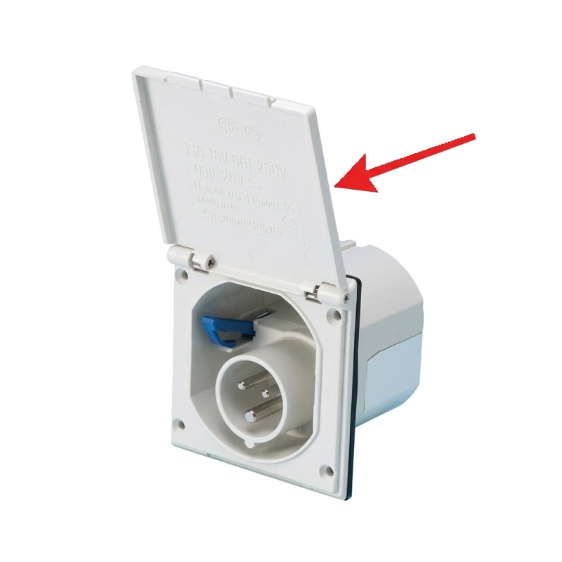 COUVERCLE DE REMPLACEMENT BLANC 105 X 105 MM